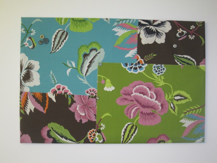 Patchwork notice board