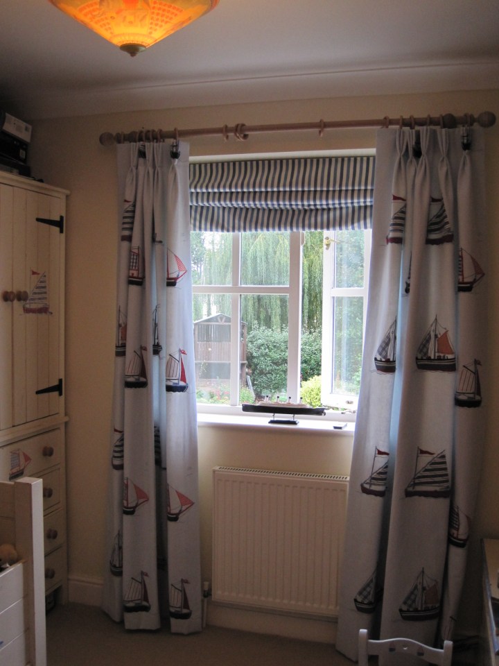 Sailboat French pleats